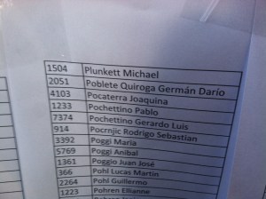 For our purposes, I am number 1504. 